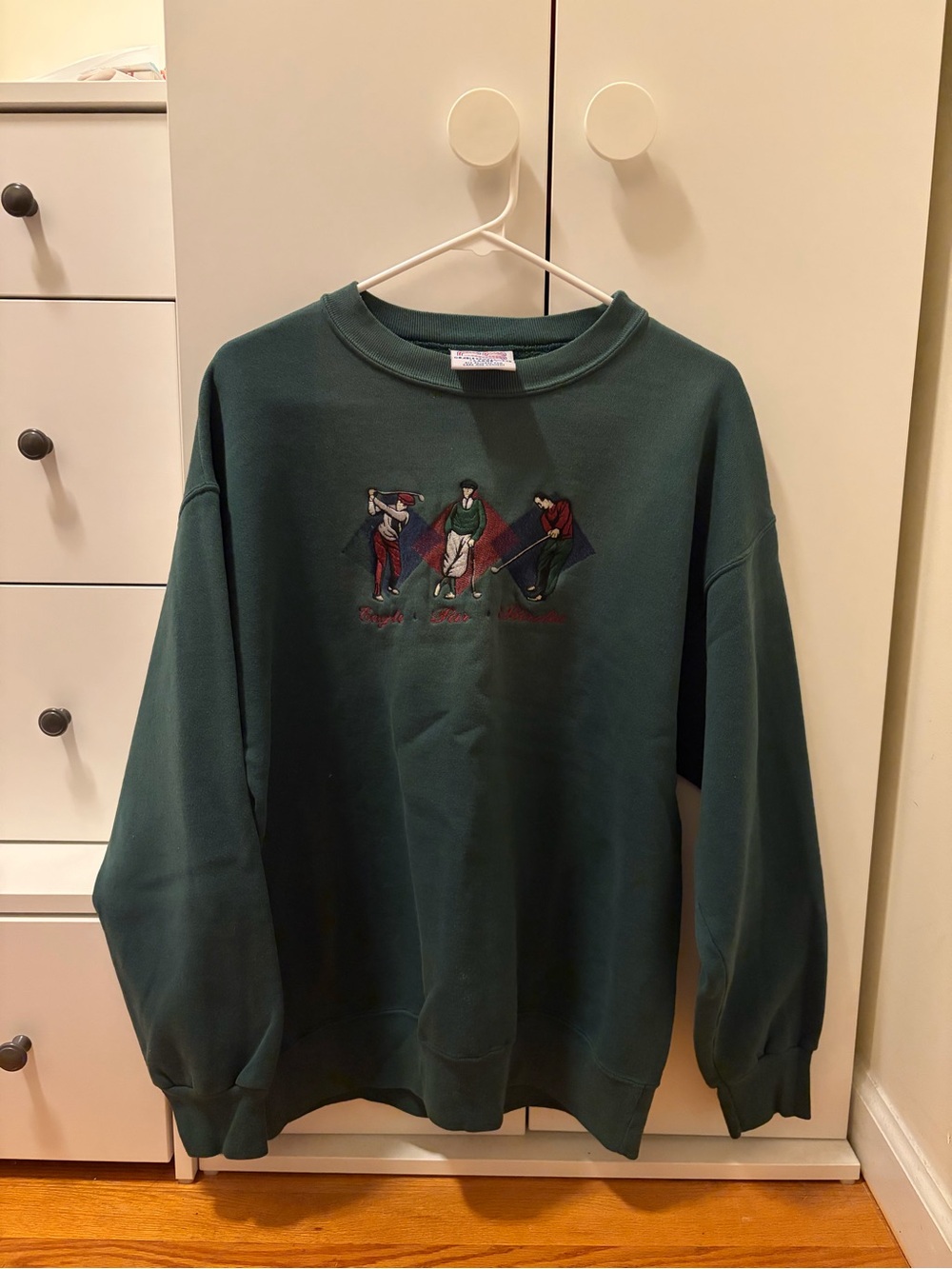 Vintage Golf Sweatshirt in Green, Large